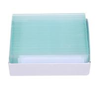 HOODANCOS 50 pcs Glass Microscope Slides Single Concave for Aquatic Specimens Laboratory Glass Slides Sturdy Practical Smooth Surface for Biology Research and Education