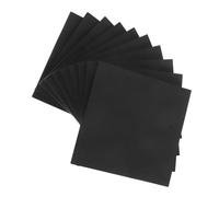 HOODANCOS 500 Sheets Pure Black Self-stick Note Pads Strong Adhesive Memo Stickers for Office School Home Use High Contrast Removable Notes for To-do Lists Scrapbook and Message Planning