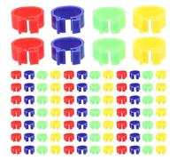 HOODANCOS 500pcs Chicken Identifying Leg Bands Poultry Leg Bands for Chicks Poultry Rings Farm Chicken Foot Rings Abs