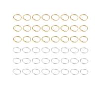 HOODANCOS 500pcs Iron Open Jump Rings for DIY Jewelry Making Accessories, Round Shape Double Circle, Handmade Crafts, Not Easy to Deform, for Bracelet and Necklace Repair Random Color