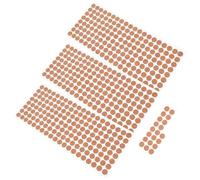 HOODANCOS 500pcs Self-adhesive Cork Pads for Planters and Coasters with Shock Absorption and Noise Reduction Features, round Flat Circles Non Slip Cork Pads for Office and Dining Use