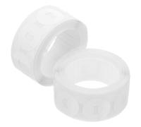 HOODANCOS 500pcs White Self-Adhesive Binder Hole Protectors PVC Reinforcement Ring Labels for Paper Repair and Strengthening, Waterproof Hole Repair Stickers for Office and School Use