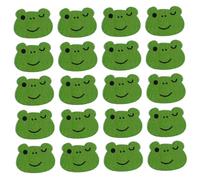 HOODANCOS 50pcs Cartoon Frog Buttons Smooth Wood Buttons for DIY Crafts Decorative Sewing Knits Embellishments