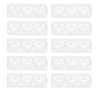HOODANCOS 50pcs Delicate Tea Light Wraps Decorative Candle Covers Made of 250g Iridescent Paper with Hollow Design, Easy to Assemble White Candle Decor Wraps for Birthdays and Christmas