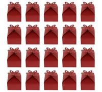 HOODANCOS 50pcs Pearl Paper Small Folding Insect Wedding Candy Boxes, Hollow Wing Pattern, Nude Color, Small Treat Packaging Boxes for Party Favors and Wedding Wrapping