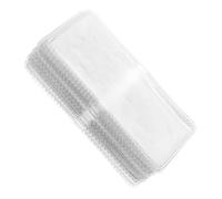 HOODANCOS 50PCS PVC Coin Storage Sleeves Double-Sided Foldable Money Protector Pouches 48x100mm Small Banknote and Coin Storage Bags for Collectors