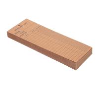 HOODANCOS 50pcs Reading Book Marks Library Card Bookmarks 20x7.5cm Yellow Kraft Paper with Hole Book Tracking Notecards for Students Teachers Accessories