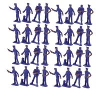 HOODANCOS 50pcs Realistic Policeman Figure Set for Tabletop Decoration Miniature Police Models for Sand Table Scenes Police Character Ornaments for Play and Learning