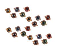 HOODANCOS 50PCS Safety Eyes for Crochet Animals Double Eyelid Plastic Doll Eyes with Washers for DIY Crafting Stuffed Toys and Kawaii Projects