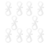 HOODANCOS 50Pcs White S Shape Christmas Light Clips Mini Decorative Hanging Hooks for Xmas Decorations and Party String Lights