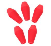 HOODANCOS 5Pcs 8Mm Red Supple Rubber Arrow Tips Replacement for Archery Practice, Soft Safety Arrowheads Lightweight for Outdoor Target Shooting and Home Use