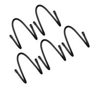 HOODANCOS 5pcs Black Yoga Mat Wall Holder Heavy Duty Multifunctional Wall Hooks for Workout Belts Towels Skateboards Storage and Exercise Mats Organization