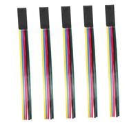 HOODANCOS 5pcs Multi-Color Ribbon Bookmarks PU Leather Page Markers for Men and Women Reading Accessories Vintage Style Book Markers for Journals Novels Study and Office Use