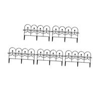 HOODANCOS 5Pcs Plastic Garden Fence Panels Outdoor Border Fence for Dogs Animal Barrier Lawn Edging Reusable Decorative for Path Protection