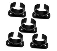 HOODANCOS 5pcs Plastic Microphone Clip Holder Set Mount Clamp for Wired and Wireless Microphones, Portable Mic Holders Suitable for Ktv and Live Sound Stage Accessories