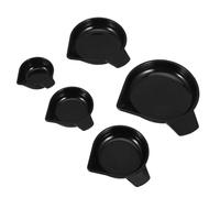 HOODANCOS 5pcs Plastic Scale Trays for Jewelry and Lab Use - Precision Mini Weigh Boats and Small Weighing Dishes for Powder, Liquid Samples, Jewelry Scale Pans Set