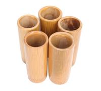 HOODANCOS 5pcs Premium Bamboo Cupping Jar Small Height Professional Chinese Cupping Therapy Supplies for Muscle Relief and Immune Support
