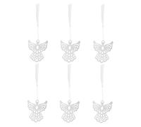 HOODANCOS 6 Pcs Angel Bookmarks Set Hollow-Out Design and Decorative Tassels, Graduation Book Marks for Students and Book Lovers, Unique Reading Accessories for Home and Party