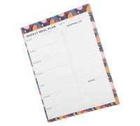 HOODANCOS 60 Sheets Tear Off Meal with Grocery List and Menu Planning for Fridge Magnetic Board Weekly Food Schedule Notepad for Office Workers and Healthy Meal Prep