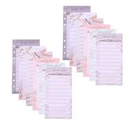 HOODANCOS 60Pcs Budget Cash Envelope Inserts with Hole Punch, Gold Foil Expense Tracker Sheets for Cash Stuffing, Budget Planner Binder Cards for Personal Finance and Money Management
