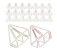 HOODANCOS 60pcs Decorative Metal Paper Clips Mini Clips for Crafts Shaped Bookmarks for Files Documents Notes Invitations Rose Gold and Gold Paperclips for Office School Home Organization