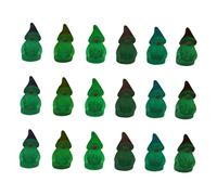 HOODANCOS 60pcs Glow-in-the-dark Miniature Gnome Statues Resin Figurines for Indoor Outdoor Garden Patio Lawn Flower Pots Fairy Decor Six Colors Bulk