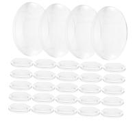 HOODANCOS 60pcs Transparent Double Convex Acrylic Optical Lenses Physics Teaching Supplies for DIY Projects Science Experiments with Polished Edges for Easy Handling and Enhanced Learning