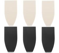 HOODANCOS 6Pcs Bass Bow Tips Plastic Pads Bow Accessories for Upright Bass Black and White Covers Musical Instrument Parts and Maintenance