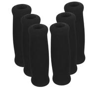 HOODANCOS 6pcs Black Foam Crutch Handle Grips Non-Slip Walking Cane Handle Wraps Thickened Replacement for Elderly Mobility Aid and Walking Equipment Accessories
