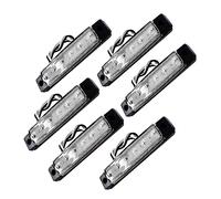 HOODANCOS 6Pcs Boat Interior LED Lights Leds Stern Deck Transom Step Signal Lights Raining and Splash Resistant Utility Lighting for Fishing Kayak Trucks Trailers