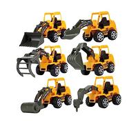 HOODANCOS 6Pcs Construction Excavator for Engaging Plaything for Learning and Imagination for Boys