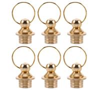 HOODANCOS 6pcs Decorative Brass Caps for Small Gourds Elegant Artistic Design Easy Installation Stylish Gourd Enhancing Brass Accents for Crafting