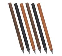 HOODANCOS 6pcs Everlasting Wood Mechanical Pencils for Students - No Sharpening Needed, Break-resistant Solid Wood Barrel (rosewood, Ebony, Purpleheart), Reusable Writing and Sketching