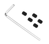 HOODANCOS 6pcs Metal Guitar String Lock Nut Retainer Headless Electric Bass Guitar Mounting Hardware Screws for Musical Instrument Maintenance