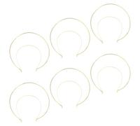 HOODANCOS 6pcs Metal Headbands Elegant Double Crown Design for Special Parties and Banquets, Comfortable to Wear and Easy to Take off Festival Hair Accessories