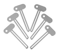 HOODANCOS 6Pcs Metal Toothpaste Tube Squeezer Roller Key Set for Bathroom Use, Sturdy Metal Tube Pressers for Efficient Toothpaste Dispensing and Waste Reduction