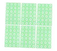 HOODANCOS 6Pcs Non-slip Hollow Design Pet Cage Mats for Hamsters Rabbits Guinea Pigs Foot Cushions with Rounded Edges Easy to Clean Plastic Floor Pads for Small Animals Random Random Color