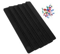 HOODANCOS 6pcs Pin Boards Felt Bulletin Board Strips 23x5inch Self Adhesive Paste Announcements Fix Pushpins Simple Design Creative Practical Wall Use for Friends