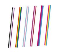 HOODANCOS 6pcs Rainbow Ribbon Box Wrapping Ribbon Polyester DIY Decoration Assorted Color Well-Made for Party and Sewing Project Random Color