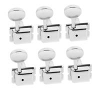 HOODANCOS 6pcs Semi-closed Tuning Pegs Guitar Machine Heads Electric Guitar Knobs Replacement Set 1+4+1 Right Side for Acoustic and Electric Accessories