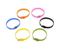 HOODANCOS 6pcs Silicone DIY Watchbands Comfortable Wrist Straps Colored Wristbands for Wristwatch Accessories Elastic Replacement Bands