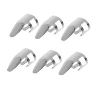 HOODANCOS 6Pcs Stainless Steel Finger Picks Guitar Protector Large Fingerstyle Picks for Acoustic Electric Banjo and String Instruments