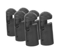 HOODANCOS 6pcs Trampoline Pole Caps Plastic Replacement Covers for Mini Trampolines Compatible with Multiple Brands Protective Enclosure Accessories for Home School and Park Use