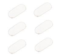 HOODANCOS 6pcs Violin Bridge Protector Pads Sheepskin Lightweight Easy Installation Beige Violin Viola String Protection for Performance and Everyday Use Musical Instrument Supplies