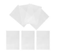 HOODANCOS 6pcs White Heat Shrink Sheets for DIY Crafts, Night Glowing Frosted Bops Material, Not Easy to Break, for Making Accessories and Keychains, Stimulate Imagination