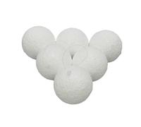 HOODANCOS 6PCS White Smooth Round Craft Balls for Christmas Decoration and Art Projects Break-Resistant Xmas Party Decor Suitable for Home School and Holiday Use