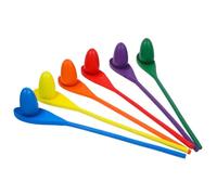 HOODANCOS 6pcs Wooden Egg Balancing Game Sensory for Outdoor Coordination and Sportsmanship Training Suitable for Kindergarten Activities and Family Fun