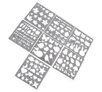 HOODANCOS 7 Pcs Needle Felting Mold DIY Felt Craft Stencils Wool Applique Templates 10X10Cm Felting Starter Kit for Wool Felt Crafting and Needle Embroidery Tools
