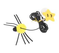 HOODANCOS 75x2.36x1.97in Interactive Door Bouncing Cat Portable Kitten Elastic Rope Design Felt Material Spider Shape with Bells for Home Cats