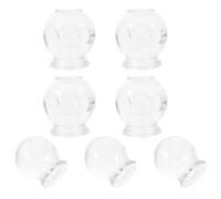 HOODANCOS 7pcs Glass Vacuum Cupping Therapy Device Set for Home Use, Thickened Sturdy Cups to Increase Blood Flow, Convenient Body Massage Tool for Relaxation and Relief